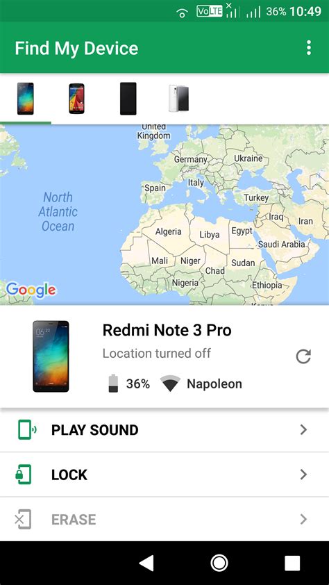google find my device secure requested